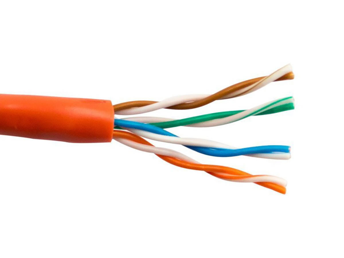 ICRealtime CAT5E-OR-HDBX CAT5E 350 MHz 24 AWG SOLID BC 4PR CABLE, ORANGE