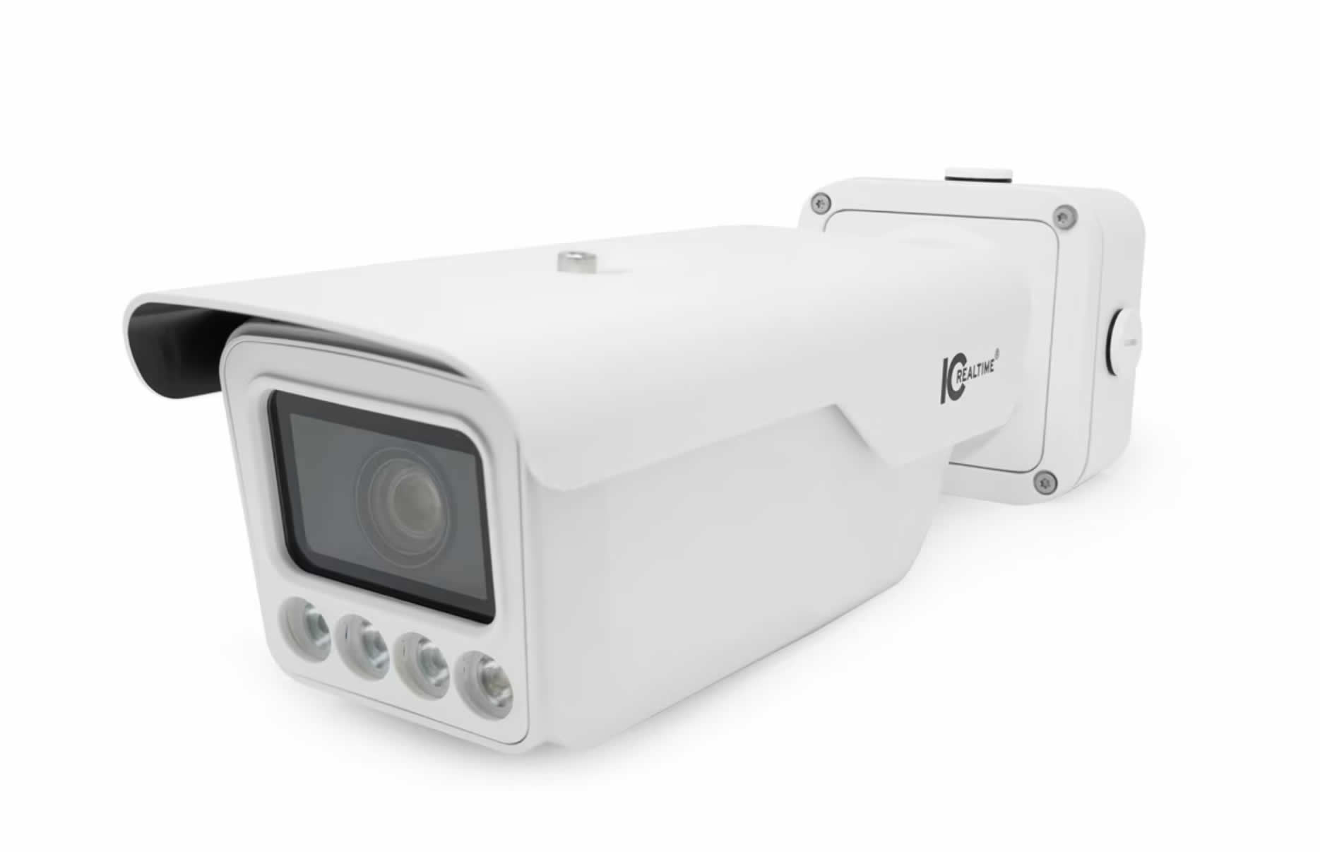 ICRealtime IPEL-B40V-LPR1 4MP ANPR Bullet 2688×1520 / Motorized 8-32mm Varifocal / 65ft ANPR / IR/Warm / IP67 IK10