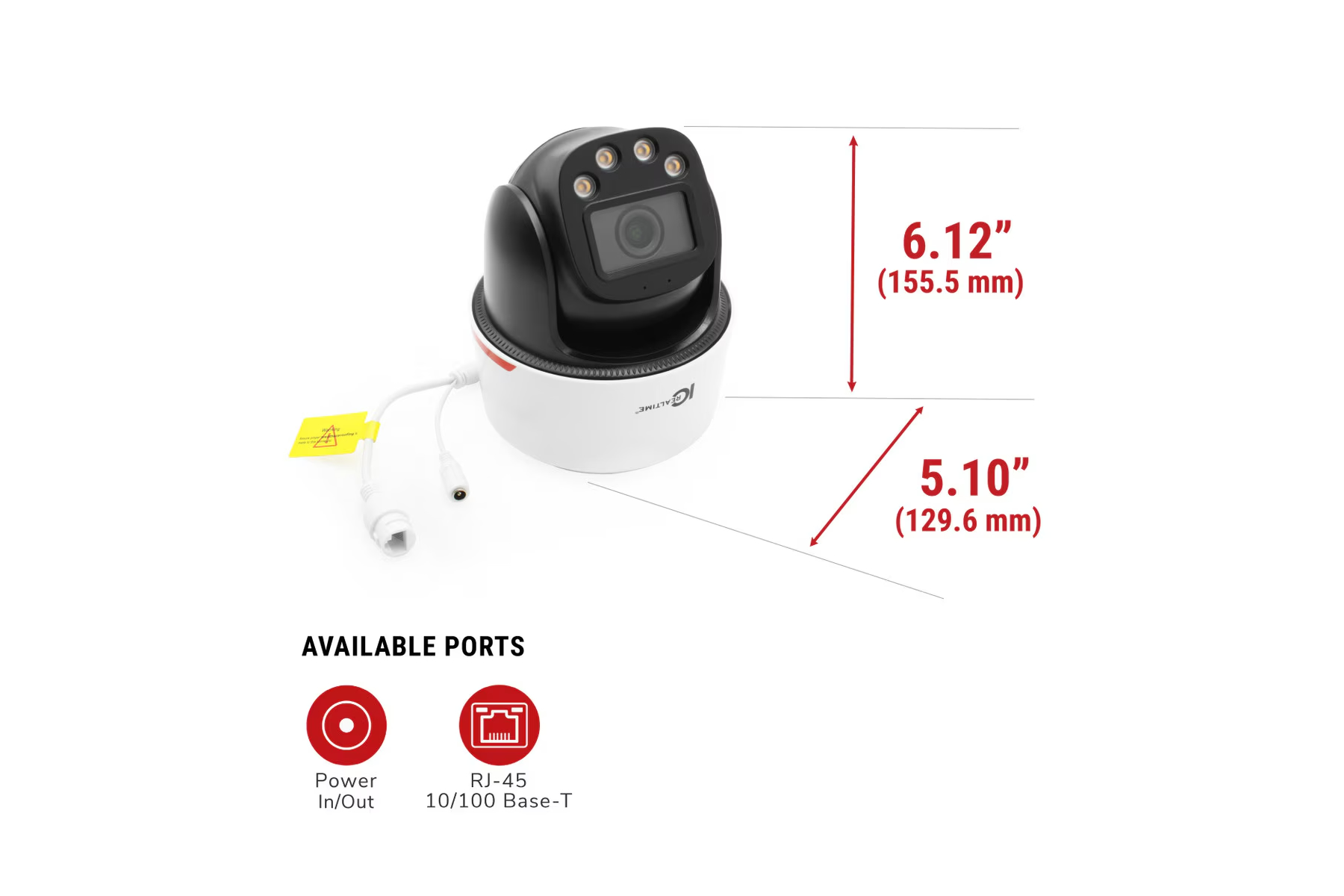 ICRealtime IPMX-P40F-W1-LED Pro Full-Color Motion Dome Camera with Pan-Tilt, 2-Way Audio & Advanced AI - Image 7
