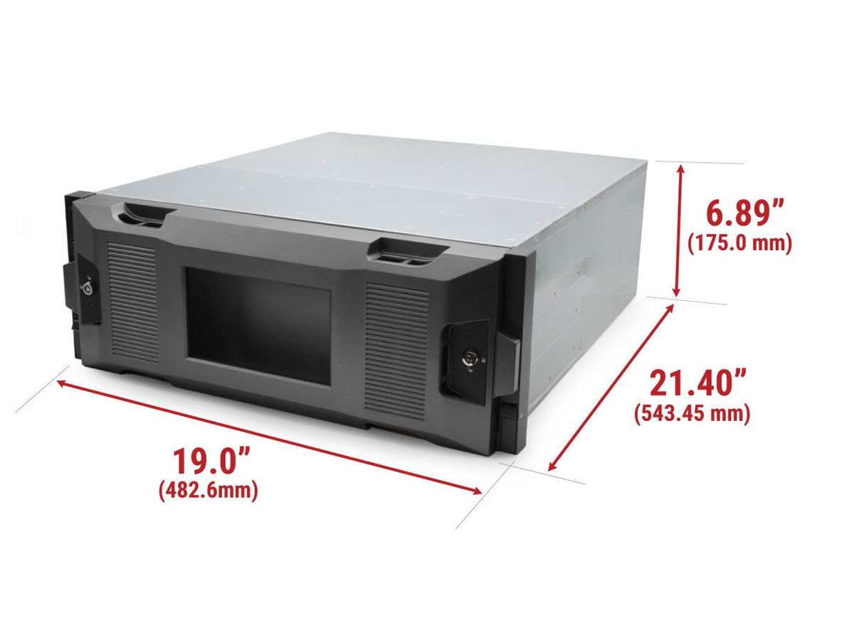 ICRealtime NVR-8256DR-V2-16TB 256-Channel 4U NVR / 24MP Support / 768Mbps / 24 HDD Bays / RAID 0/1/5/6/10/50/60 - Image 6