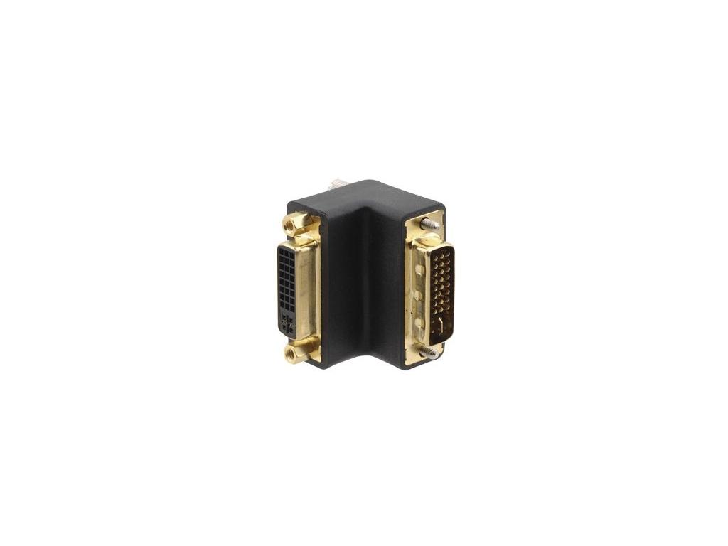 Kramer AD-DF/DM/RA DVI-I (F) to DVI-I (M) Right-Angled Adapter