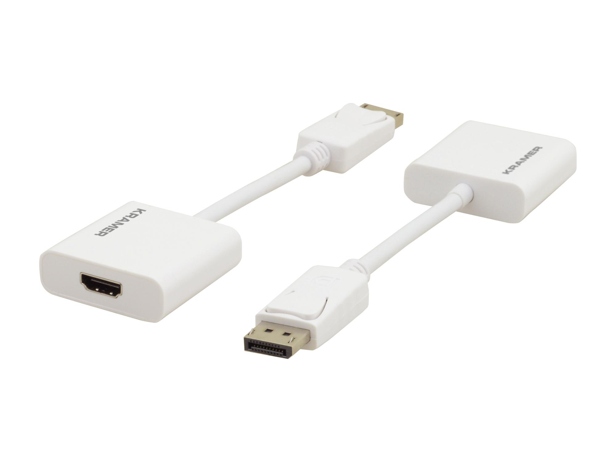 Kramer ADC-DPM/HF/UHD DisplayPort (M) to HDMI (F) 4K Active Adapter Cable