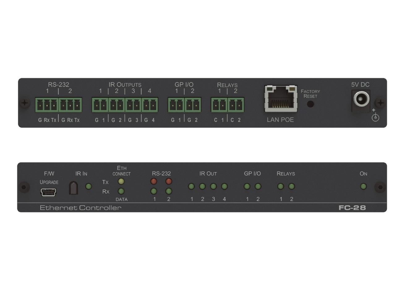 Kramer FC-28 Ethernet to RS232 / IR / GPI/O / Relay Controller 2 RS232 4 IR 2 Relays