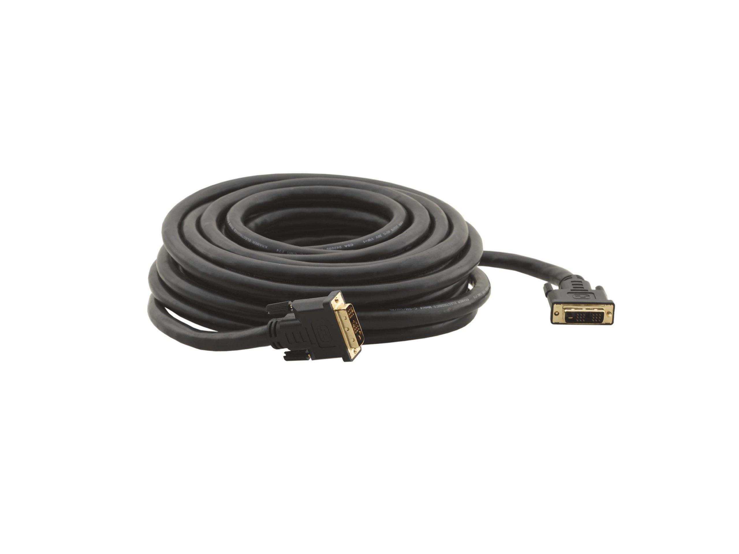 Kramer C-DM/DM/XL-10 10ft DVI-D (M) to DVI-D (M) Cable (HDCP Compliant)