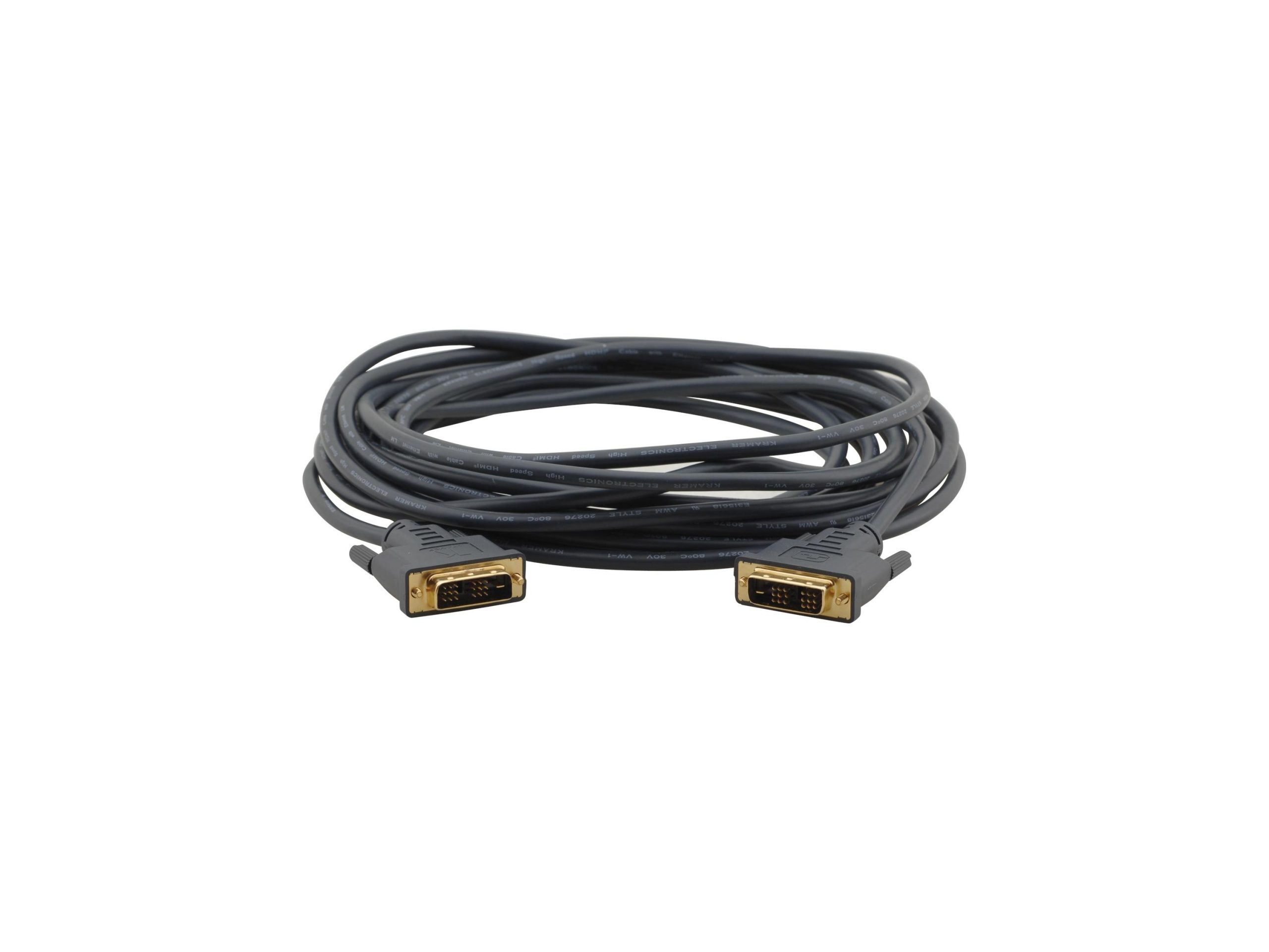 Kramer C-MDM/MDM-25 25ft Male to Male Flexible DVI-D Cable
