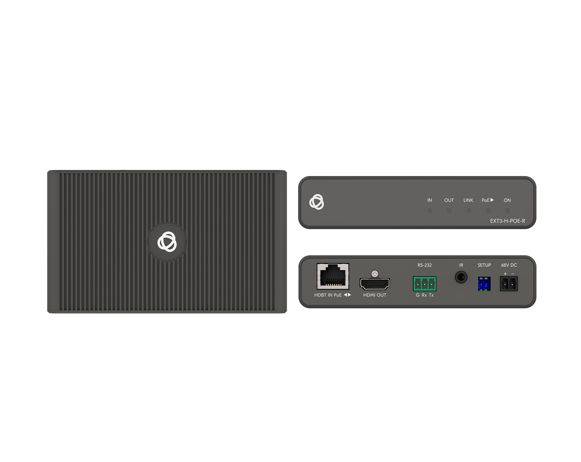 Kramer EXT3-H-POE-R HDBaseT 3.0 4K60 4:4:4 HDMI Receiver / PoE / RS232 / IR / Long-Range up to 230ft