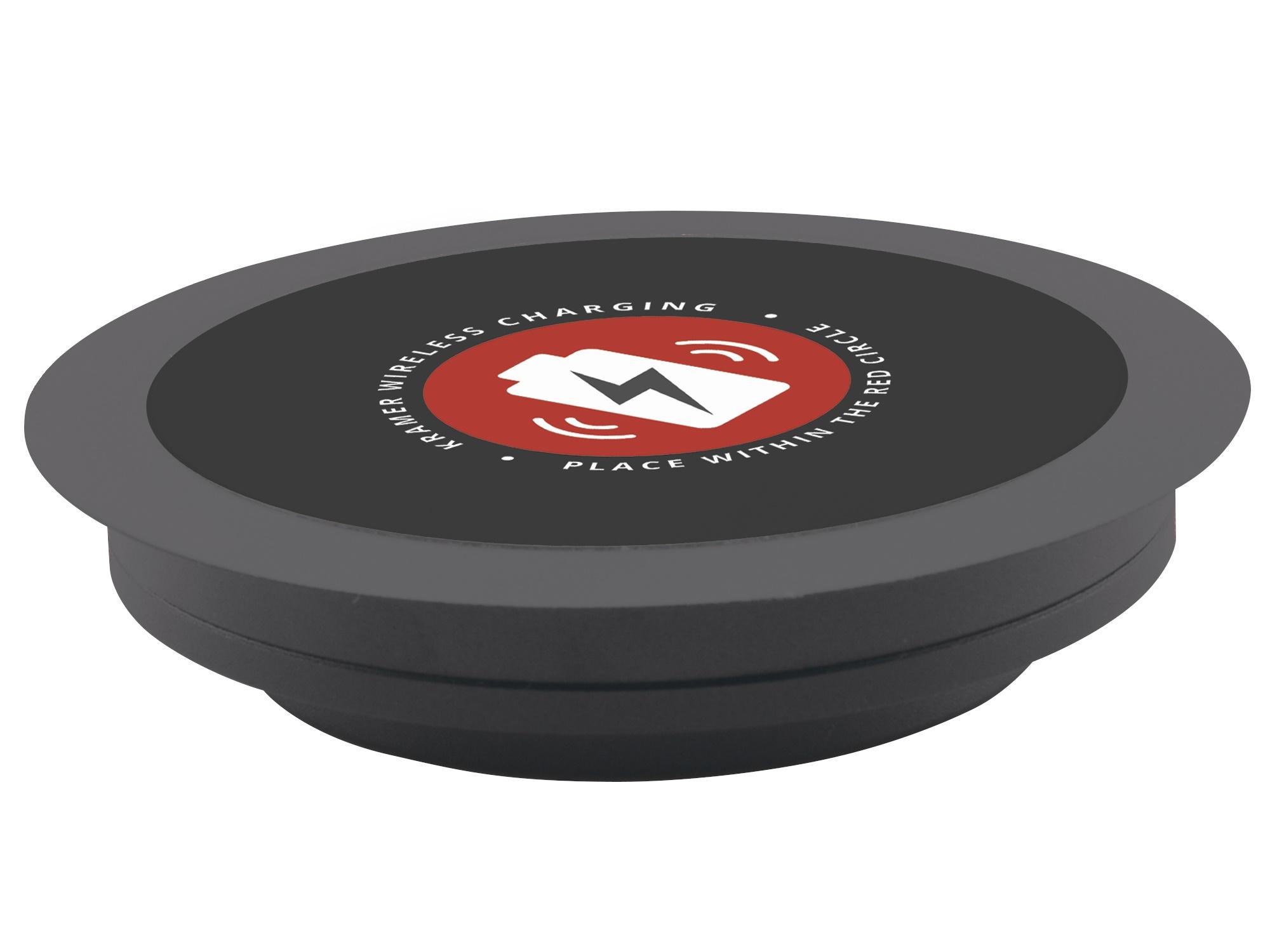 Kramer KWC-1(B) In-Table Qi Wireless Charging Spot for Mobile Devices (Black)
