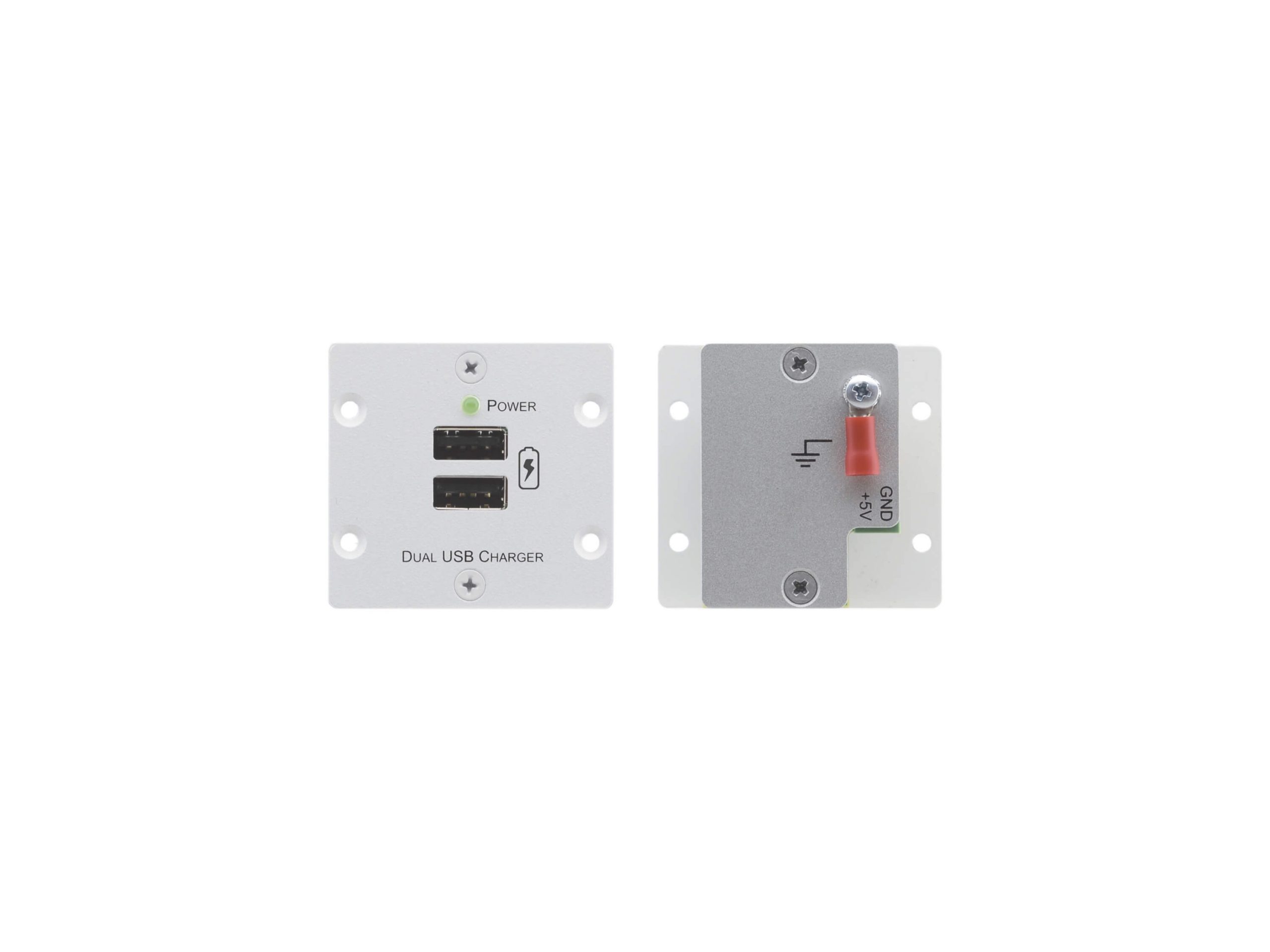 Kramer W-2UC Wall Plate Insert — Dual USB Charger
