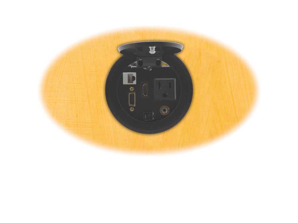 Kramer RTBUS-11/US(B) Round Table Mount Multi-Connection Solution (Black)