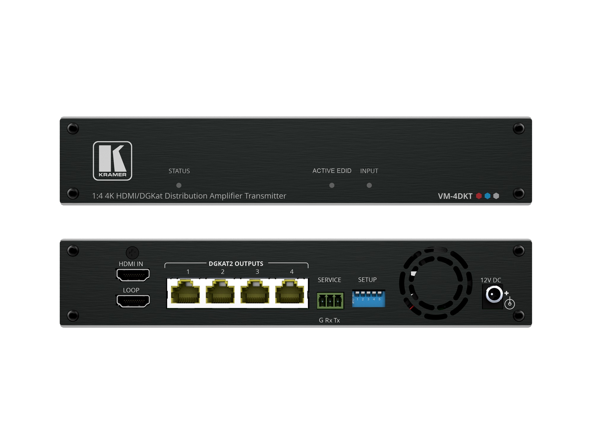 Kramer VM-4DKT 1x4 4K60 4x4x4 HDMI to Long-Reach DGKat 2.0 DA - Image 2