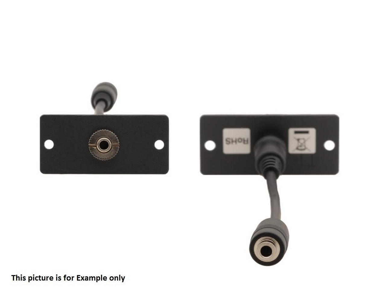 Kramer WA-1PN(B) Wall Plate Insert/3.5mm Stereo Audio/Black