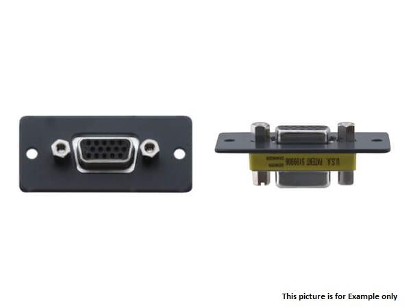 Kramer WX-2F(B) 15-Pin HD (F) to 15-Pin HD (F) Wall Plate Insert/Black