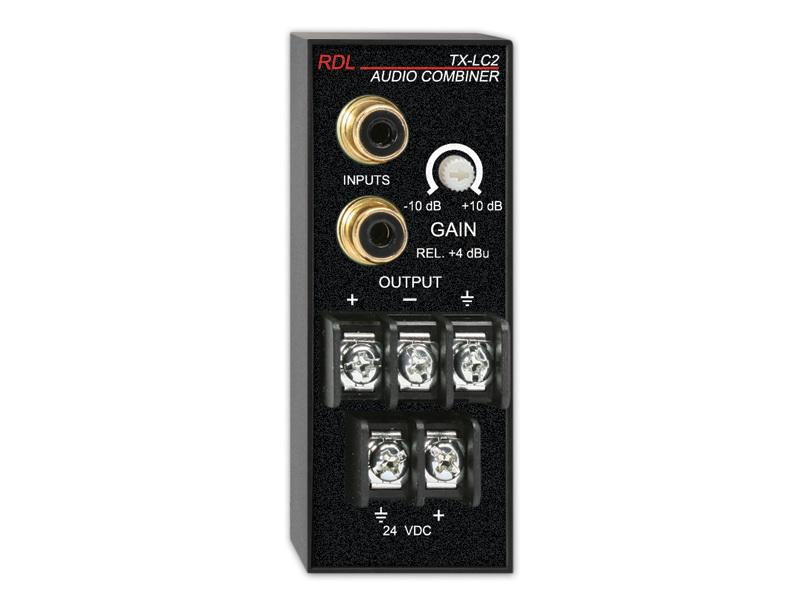 RDL TX-LC2 Unbalanced to Balanced Line Combiner