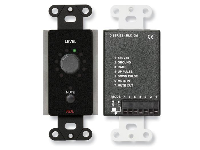 RDL DB-RLC10M Remote Level Control with Muting/Rotary Optical Encoder/Black