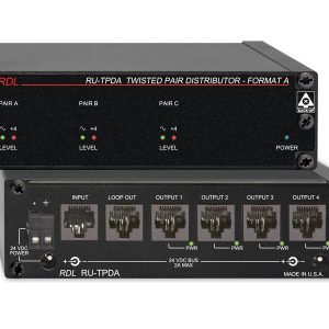 RDL RU-TPDA Twisted Pair Format-A Active Extender/Distributor