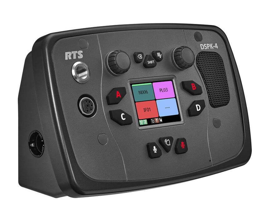 RTS DSPK4-W IP 4-Channel Wall Mount User Station