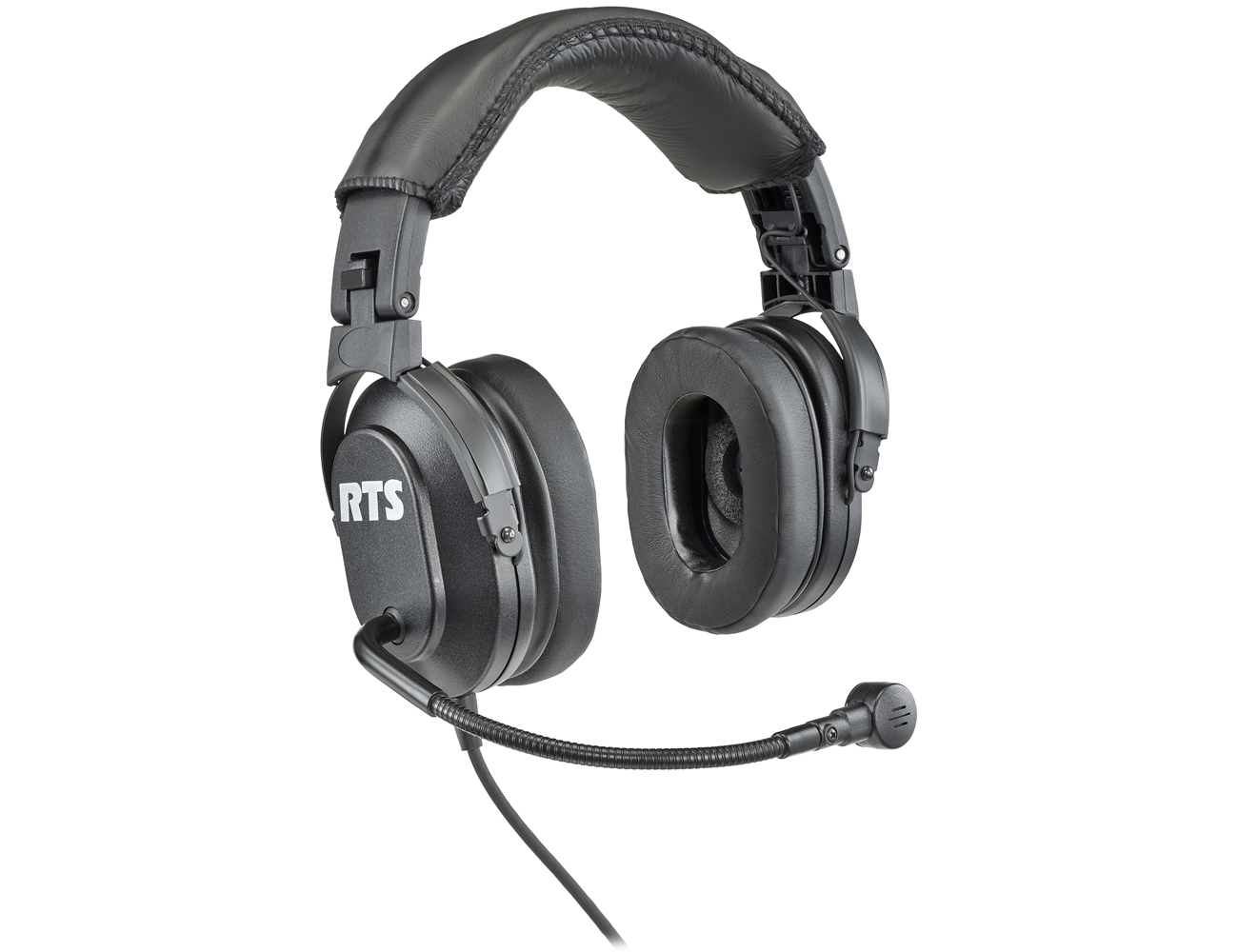 RTS HR-2 A5F Dual-sided headset with flexible dynamic boom mic XLR 5-pin female