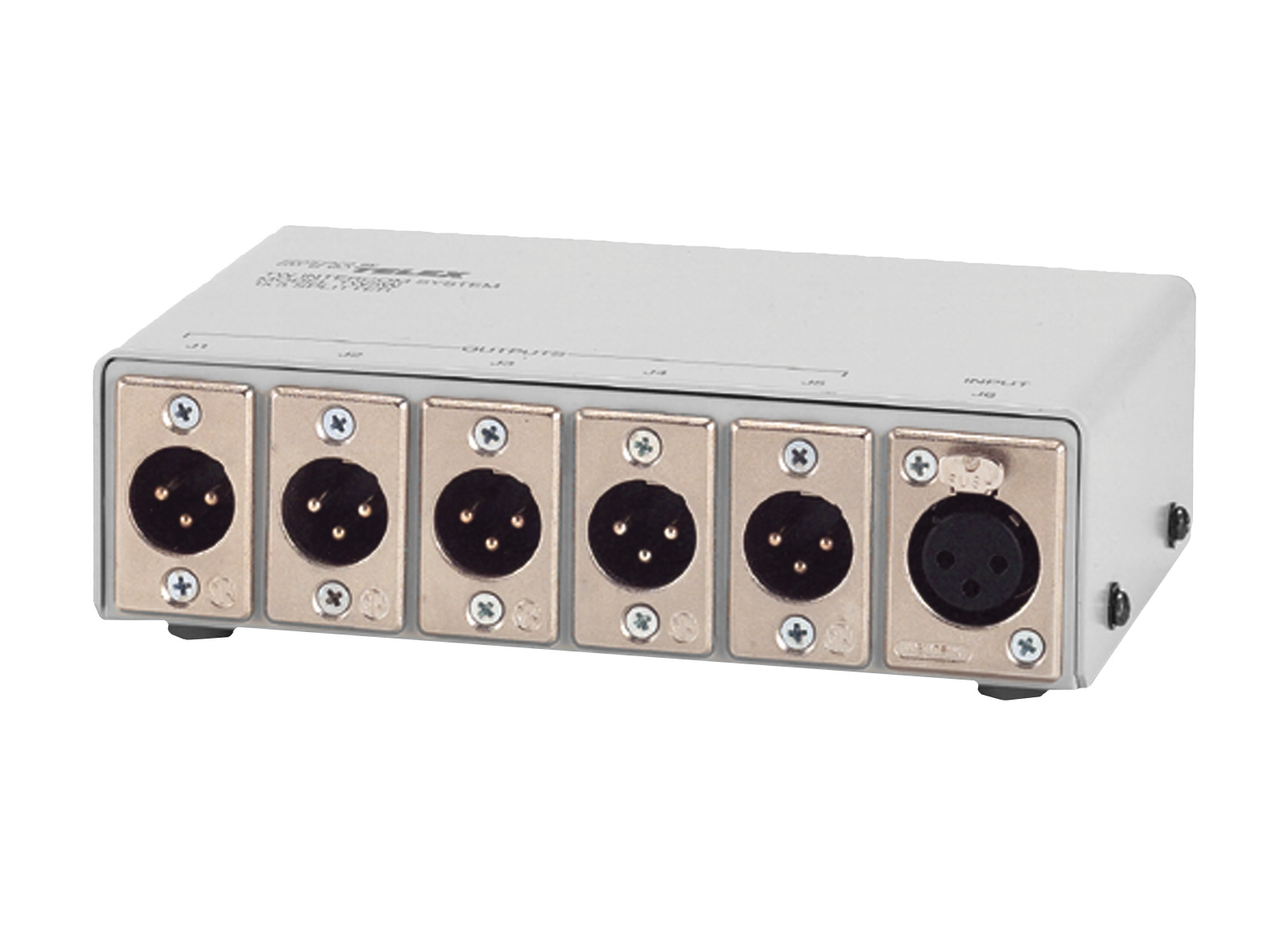 RTS TW-5W 1×5 2-Channel Passive 3-Pin XLR Splitter / Rugged Metal Box