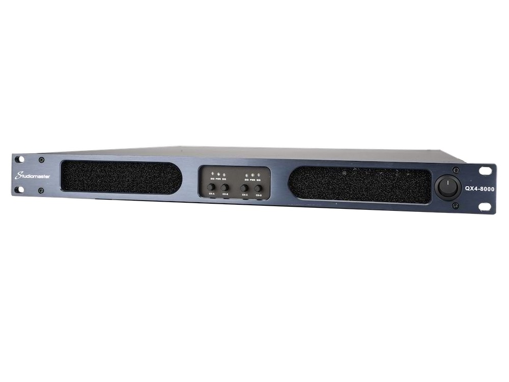 Studiomaster QX4-8000 QX Series 4-Ch Compact Power Amplifier/Up to 9520 Watts (4 ohm Bridged) Power - Image 2