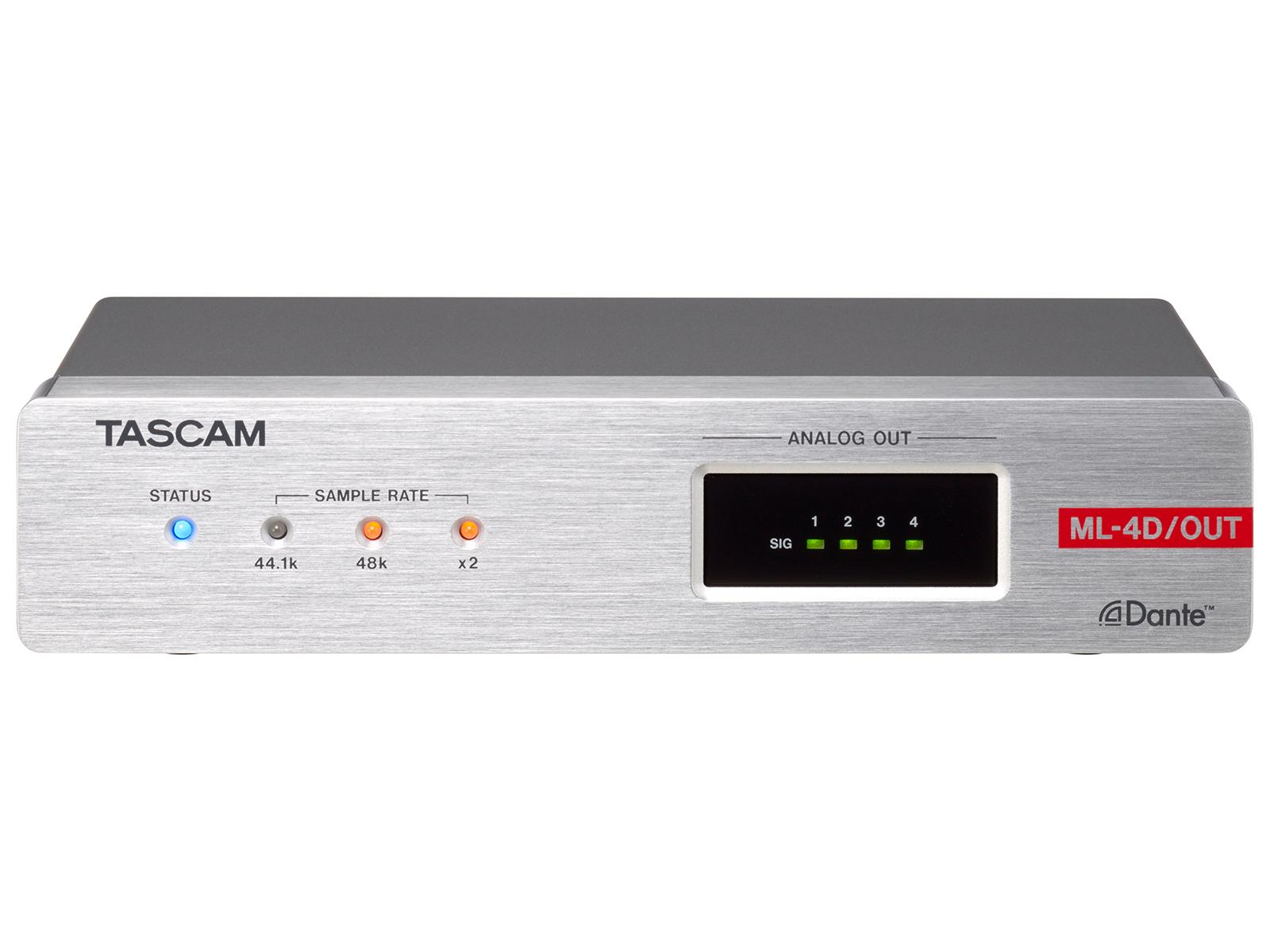 TASCAM ML-4D/OUT-E Line Output Dante Converter with DSP Euroblock