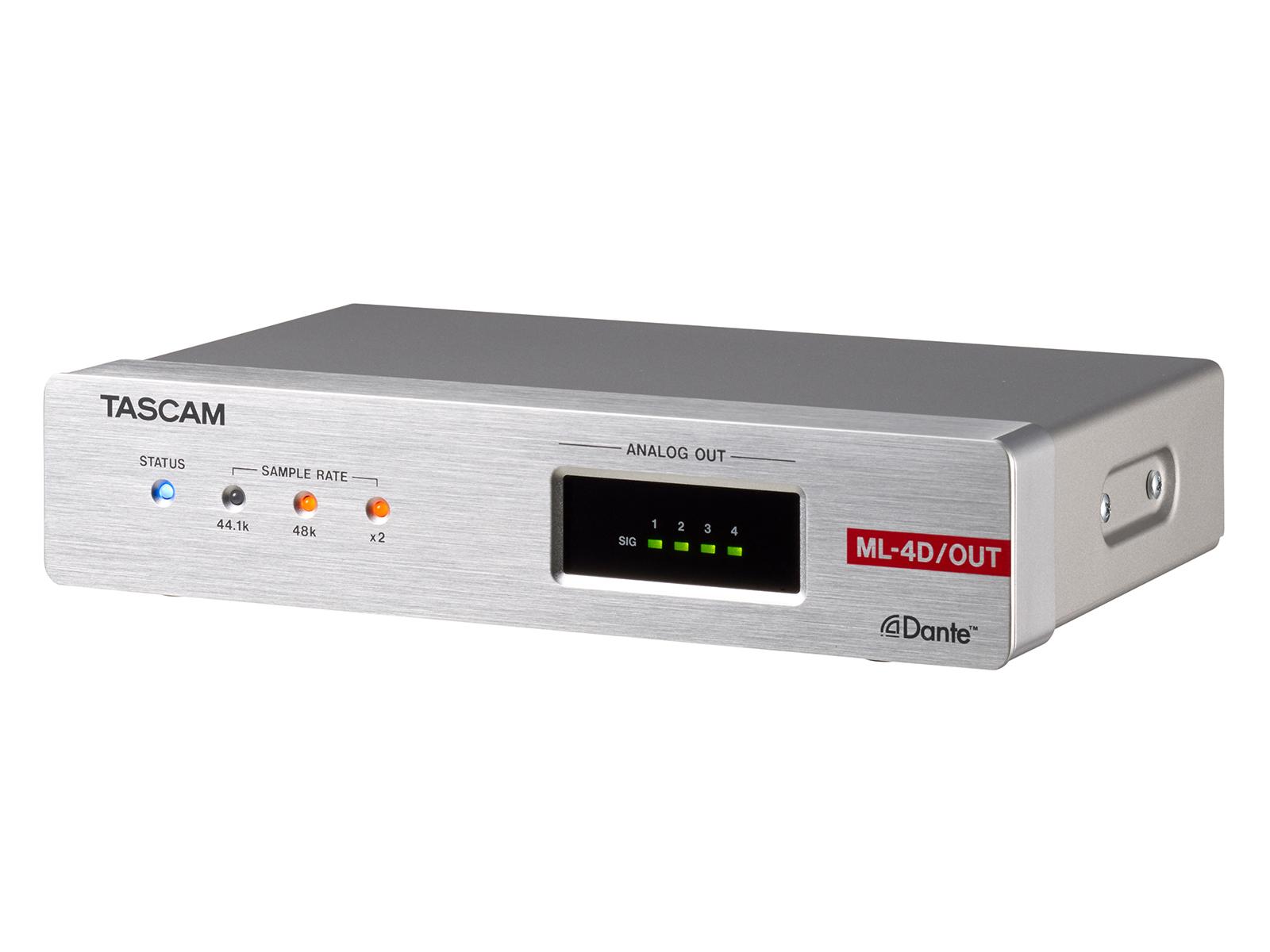 TASCAM ML-4D/OUT-E Line Output Dante Converter with DSP Euroblock - Image 2