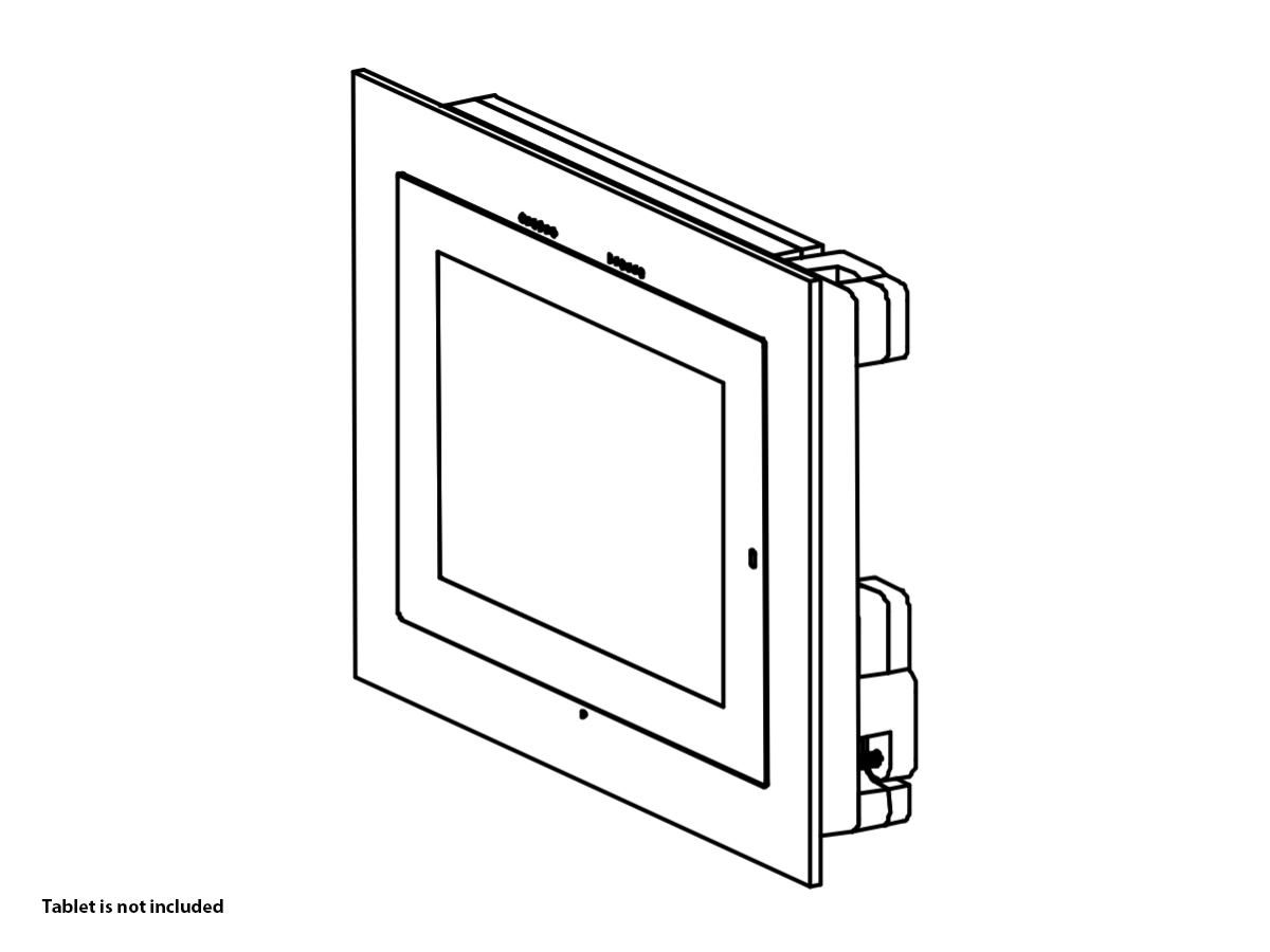 Wall-Smart 10-01-438-WO Retrofit Mount for SAVANT ITP-E8000 8in Screen/Unpainted