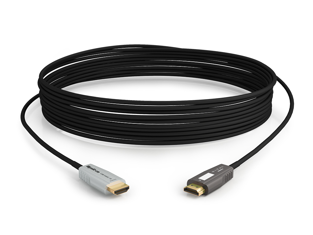 WyreStorm CAB-HAOC-10 10m/32ft 24Gbps 4K/60 HDR 4-core Active Optical HDMI Cable/ARC/CEC/ALLM/VRR/ISF Certified