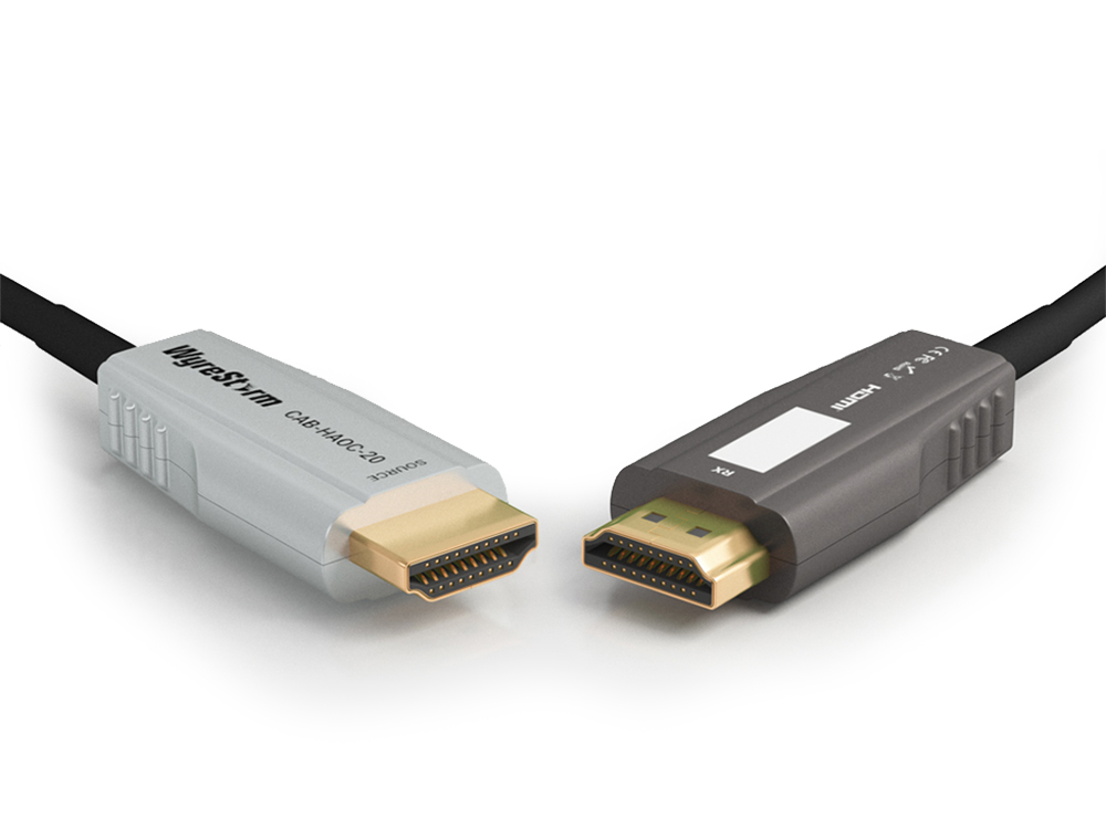 WyreStorm CAB-HAOC-20 20m/65ft 24Gbps 4K/60 HDR 4-core Active Optical HDMI Cable/ARC/CEC/ALLM/VRR/ISF Certified - Image 2