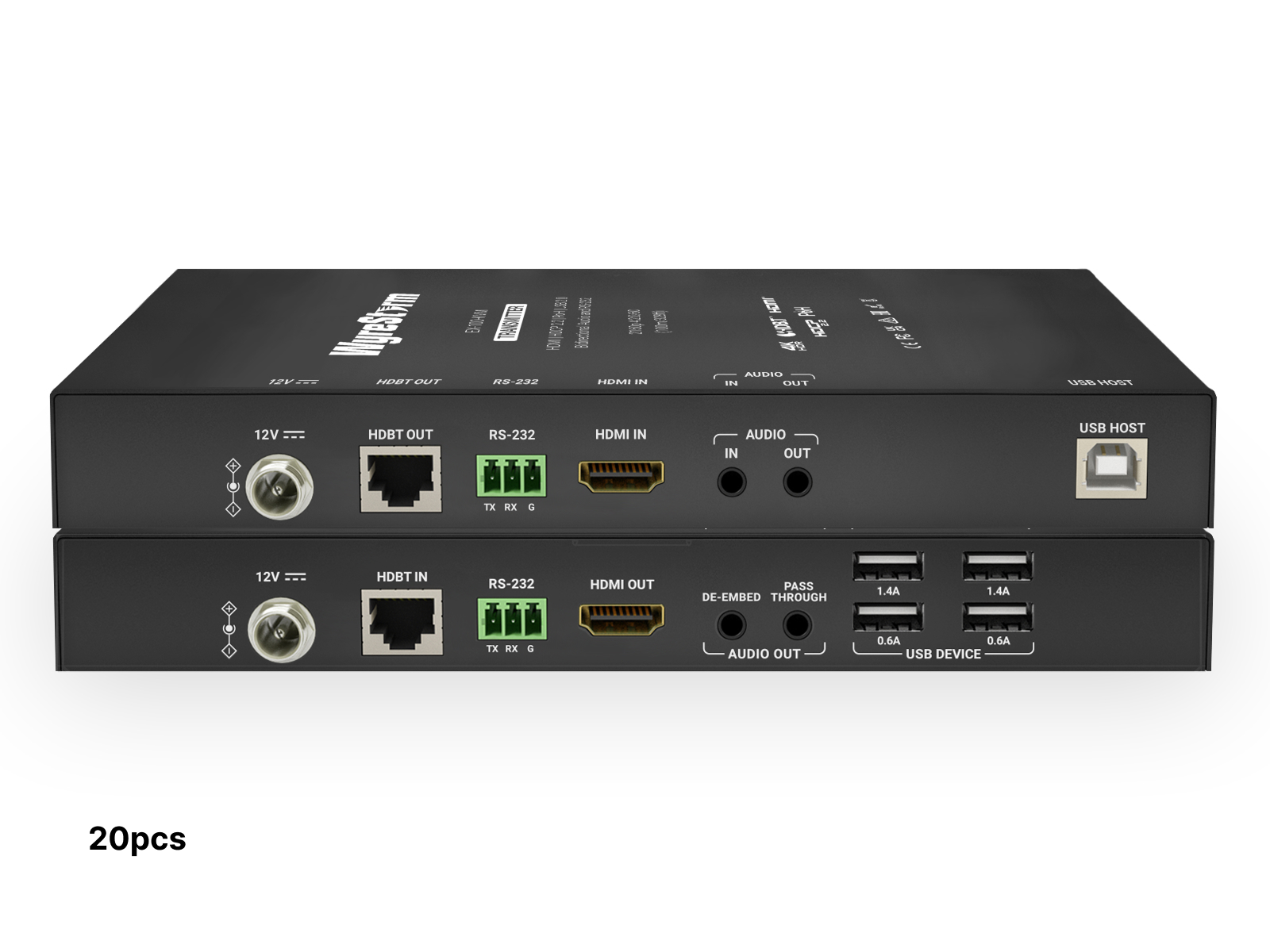 WyreStorm EX-100-KVM  Case Qty (20) HDBaseT 2.0 4K HDMI / USB 2.0 KVM Extender Kit 100m PoH / CEC / RS232 (Lot of 20pcs)