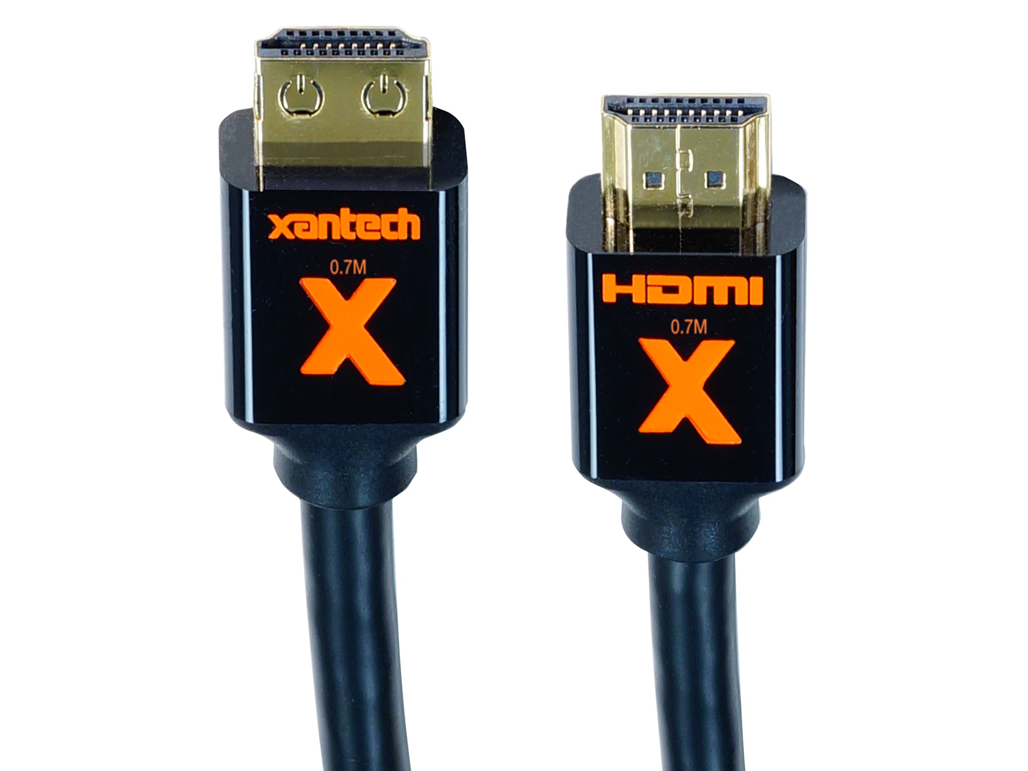 Xantech XT-EX-HDMI-0.7-40PK EX Series High-Speed HDMI Cable with X-GRIP Technology (2.3ft/Bulk Pack of 40) - Image 2